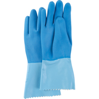 Blue-Grip Heavyweight Gloves, Size 6/Small, 12" L, Rubber Latex, Interlock Inner Lining, 45-mil Action Paper