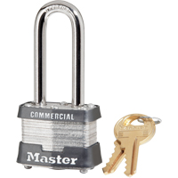 Pin Tumbler Padlock, Keyed Alike, Laminated Steel, 1-9/16" Width Action Paper