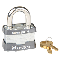 Pin Tumbler Padlock, Keyed Alike, Laminated Steel, 1-3/4" Width Action Paper