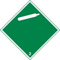 Plaque-&eacute;tiquette TMD pour gaz inflammable, Vinyle adh&eacute;sif Action Paper