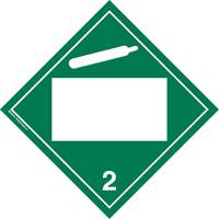 Non-Toxic Gas TDG Placard, Plastic Action Paper