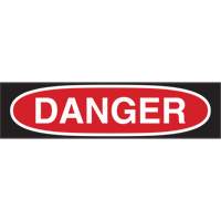 "Danger" Sign, 7" x 10", Polystyrene, English Action Paper
