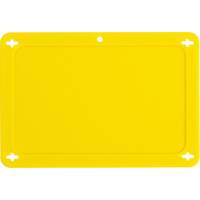 &eacute;tiquette vierge pour vanne, Plastique, 4-3/4" la x 3-1/4" h Action Paper