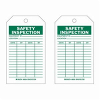 &eacute;tiquettes d'inspection de s&eacute;curit&eacute;, Polyester, 4" la x 7" h, Anglais Action Paper