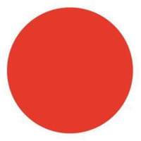 Round Write-On Labels, Circle, 1.5" L x 1.5" W, Red Action Paper