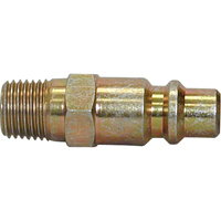 Quick Couplers - 3/8" Industrial, One Way Shut-Off - Plugs, 1/4" Action Paper
