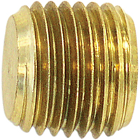 Pipe Plug (Counter Sunk Hex Head), 1/8" Dia., Brass Action Paper