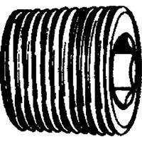 Pipe Plug (Counter Sunk Hex Head), 1/8" Dia., Brass Action Paper