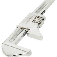 Automotive Wrench, 15" L, 19.3 mm Max Width, Chrome Action Paper