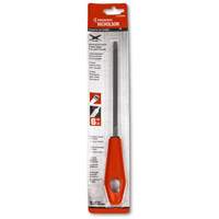 Extra Slim Taper File with Red Handle, Triangle, 6", Single Action Paper