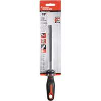Single Cut File with Ergonomic Handle, Rectangular, 6", Bastard Action Paper