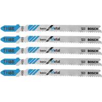 Jig Saw Blades Basic for Metal, High Speed Steel, T-Shank, 3-5/8" L Action Paper