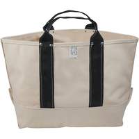 Heavy-Duty 17" Tool Bag, Canvas, 1 Pockets, Beige/Black Action Paper