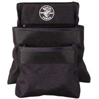 Pochette utilitaire &agrave; 2 poches s&eacute;rie PowerLine, 1000 Denier Cordura&reg;, Noir Action Paper