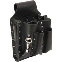 Tool Pouch, Multiple Tool Holder, Leather, 8 Pockets Action Paper