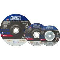 Saitech Ultimate Performance Grinding Wheel, 4-1/2" x 1/4", 7/8" Arbor, Aluminum Oxide/Ceramic, Type 27 Action Paper