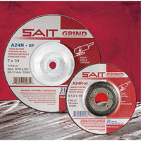 A24N Fast Grinding Wheel, 6" x 1/4", 7/8" Arbor, Aluminum Oxide, Type 27 Action Paper