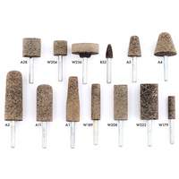 A36Q Resin Bonded Mounted Points, A11, Aluminum Oxide, 11/16" Dia., 2" L, 36 Grit Action Paper