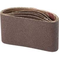 Portable Abrasive Belt, 3" W x 21" L, Aluminum Oxide, 100 Grit Action Paper