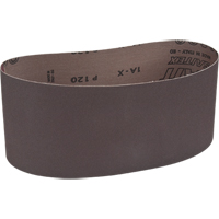 Portable Abrasive Belt, 4" W x 24" L, Aluminum Oxide, 120 Grit Action Paper