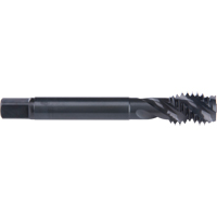 45° Spiral Flute Tap, High Speed Cobalt, 6-32 Thread, 2" L Action Paper