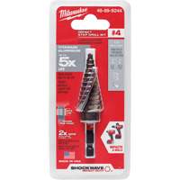 Foret &eacute;tag&eacute; #4 Shockwave Impact Duty, 3/16" - 7/8", Incr&eacute;ments de 1/16", Titane Action Paper