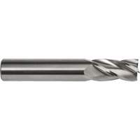 Square End Mill, 3/16" Dia., 2" L, 4 Flutes, 3/16" Shank, Carbide Action Paper