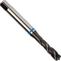 Blue Shark Spiral Flute Tap, High Speed Cobalt, 1/4"-28 Thread, 3.15" L Action Paper