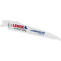 Reciprocating Wood Saw Blade, Bi-Metal, 6 TPI, 6" L x 3/4" W Action Paper