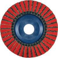 Twin Flap Disc, 4-1/2" x 7/8", Type 27, 40 Grit, Ceramic/Zirconia Alumina Action Paper
