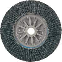 Long Life C-Trim Flap Disc, 4-1/2" x 5/8"-11, Type 27, 40 Grit, Zirconia Alumina Action Paper