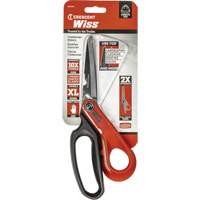 Cisailles robustes &agrave; rev&ecirc;tement en titane pour ouvriers professionnels, 10", Poign&eacute;e Anneaux Action Paper