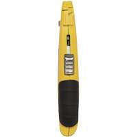 Self-Retracting Utility Knife, Steel, Cushion Handle Action Paper