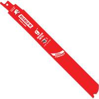 Medium Metal Reciprocating Saw Blade, Bi-Metal, 14-18 TPI, 9" L x 1" W Action Paper