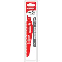 Reciprocating Blade for Thick Metal/Demolition, Bi-Metal, 8-10 TPI, 6" L Action Paper