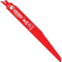 Reciprocating Blade for Thick Metal/Demolition, Bi-Metal, 8-10 TPI, 9" L Action Paper