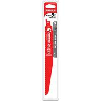 Reciprocating Blade for Thick Metal/Demolition, Bi-Metal, 8-10 TPI, 9" L Action Paper