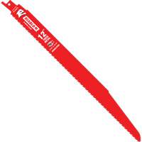 Reciprocating Blade for Thick Metal/Demolition, Bi-Metal, 8-10 TPI, 12" L Action Paper