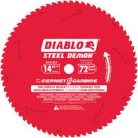 Steel Demon Cermet II Circular Saw Blade, 14", 72 Teeth, Metal Use Action Paper