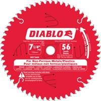 Aluminum Cutting Saw Blade, 7-1/4", 56 Teeth, Non-Ferrous Use Action Paper
