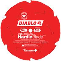 HardieBlade Cutting Saw Blade, 10", 6 Teeth, Fibre Cement Use Action Paper