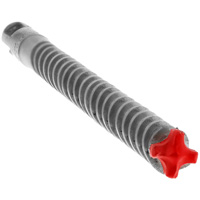 Rebar Demon 4-Cutter Full Carbide Head Hammer Drill Bit, 3/8", SDS-Plus Shank, Carbide Action Paper
