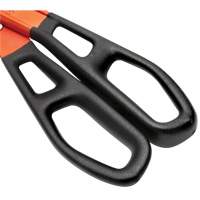 Cisaille d'&eacute;tain en aluminium dentel&eacute; de 13" avec poign&eacute;e tremp&eacute;e, Longueur de coupe de 3", Coupe Droit Action Paper
