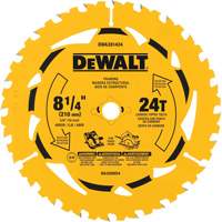 Lame de scie circulaire &agrave; refendre, 8-1/4", 40 dents, Pour Bois Action Paper