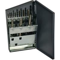 HTGP Metric Jobber Drill & Hand Tap Set, 18 Pieces Action Paper