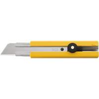 Rubber Inset Utility Knife with Solid Blade, 25 mm, Stainless Steel Blade Action Paper