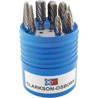 Jeu de fraises en carbure &agrave; coupe agressive, 8 morcea Action Paper