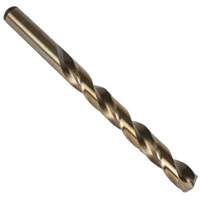 Jobber Drill Bits, High Speed Cobalt, #1, 3-7/8" L, 2-5/8" Flute, 135° Point Angle Action Paper