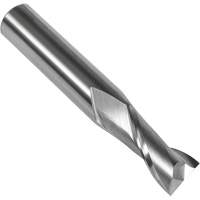 S108 30° Square End Mill, 1/4" Dia., 2-1/2" L, 2 Flutes, 1/4" Shank, Carbide Action Paper