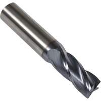 S234 30° Square End Mill, 1/16" Dia., 1-1/2" L, 4 Flutes, 1/8" Shank, Carbide Action Paper